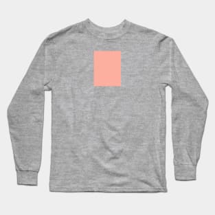 Herringbone Pattern - Coral Pink Long Sleeve T-Shirt